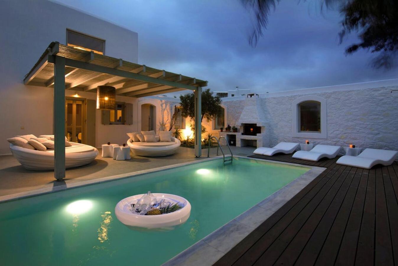 Villa Dafni 4Bed With Pool In Kalafatis Spilia Mykonos Town Ngoại thất bức ảnh