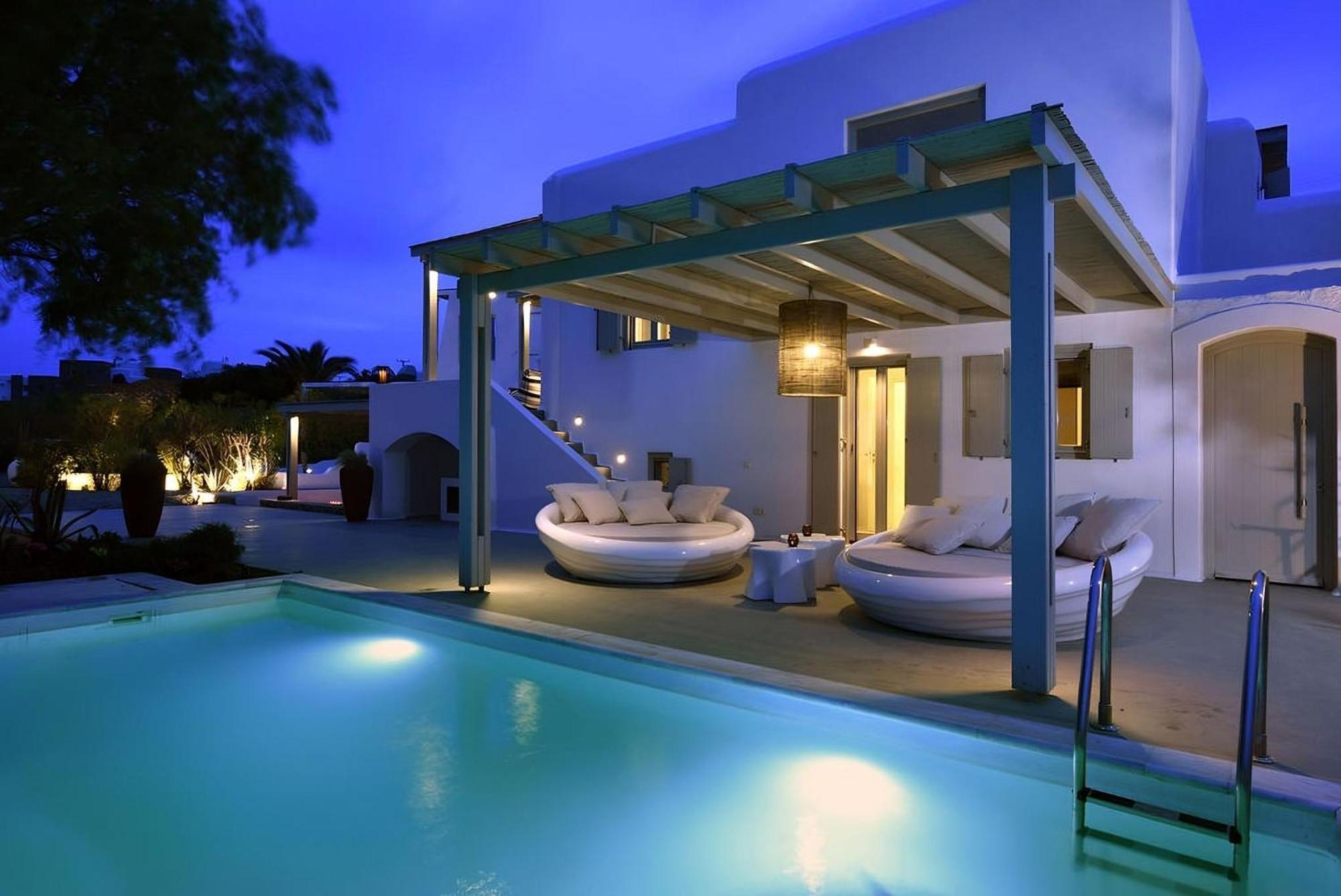 Villa Dafni 4Bed With Pool In Kalafatis Spilia Mykonos Town Ngoại thất bức ảnh