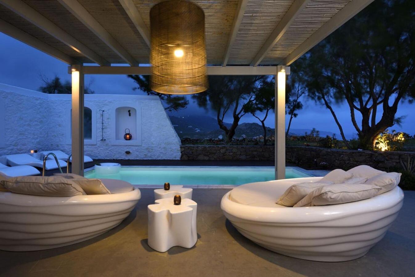 Villa Dafni 4Bed With Pool In Kalafatis Spilia Mykonos Town Ngoại thất bức ảnh