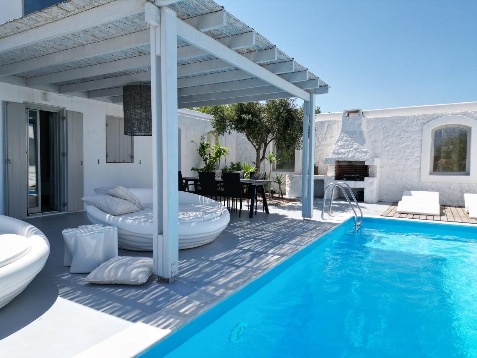 Villa Dafni 4Bed With Pool In Kalafatis Spilia Mykonos Town Ngoại thất bức ảnh