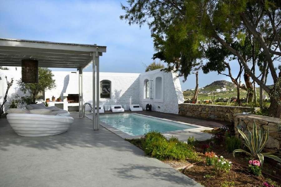 Villa Dafni 4Bed With Pool In Kalafatis Spilia Mykonos Town Ngoại thất bức ảnh
